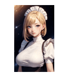星空メイド写真（個別スタンプ：3）