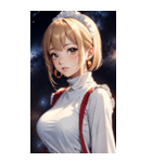 星空メイド写真（個別スタンプ：4）
