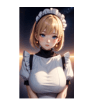 星空メイド写真（個別スタンプ：5）