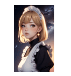 星空メイド写真（個別スタンプ：7）