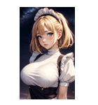 星空メイド写真（個別スタンプ：8）