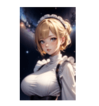 星空メイド写真（個別スタンプ：10）