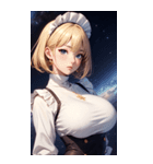 星空メイド写真（個別スタンプ：12）