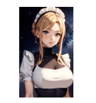 星空メイド写真（個別スタンプ：21）