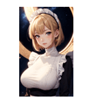 星空メイド写真（個別スタンプ：22）