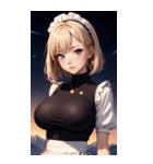 星空メイド写真（個別スタンプ：24）