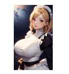 星空メイド写真（個別スタンプ：28）