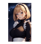 星空メイド写真（個別スタンプ：30）