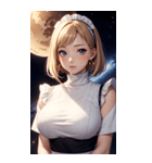星空メイド写真（個別スタンプ：33）