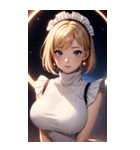 星空メイド写真（個別スタンプ：37）
