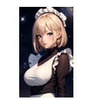 星空メイド写真（個別スタンプ：38）