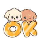 愛犬☆トイプードルdeごあいさつ☆敬語入り（個別スタンプ：1）