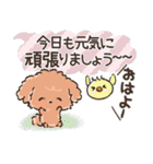 愛犬☆トイプードルdeごあいさつ☆敬語入り（個別スタンプ：7）