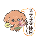 愛犬☆トイプードルdeごあいさつ☆敬語入り（個別スタンプ：40）