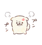 ぽてぽてペキニーズ 水彩タッチ！（個別スタンプ：36）