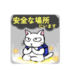 防災・災害緊急時連絡用★献血する猫6（個別スタンプ：14）