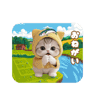 動く！かわいい猫たち ずっと使える 日常（個別スタンプ：15）