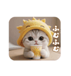 動く！かわいい猫たち ずっと使える 日常（個別スタンプ：19）