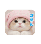 動く！かわいい猫たち ずっと使える 日常（個別スタンプ：21）