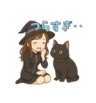 魔女っ子の猫LIFE（個別スタンプ：10）