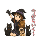 魔女っ子の猫LIFE（個別スタンプ：11）