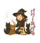 魔女っ子の猫LIFE（個別スタンプ：14）