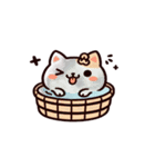 お風呂猫 仕方ない,（個別スタンプ：6）