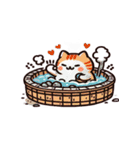 お風呂猫 仕方ない,（個別スタンプ：12）