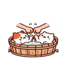 お風呂猫 仕方ない,（個別スタンプ：19）