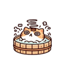 お風呂猫 仕方ない,（個別スタンプ：20）