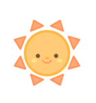 天気と梅雨♪もこもこスタンプデコ（個別スタンプ：1）