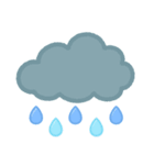 天気と梅雨♪もこもこスタンプデコ（個別スタンプ：11）