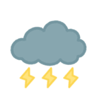 天気と梅雨♪もこもこスタンプデコ（個別スタンプ：12）
