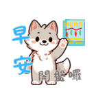 赤ちゃんオオカミの生活 (漢字) Ver5（個別スタンプ：1）