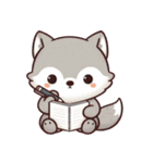 赤ちゃんオオカミの生活 (漢字) Ver5（個別スタンプ：39）