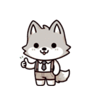 赤ちゃんオオカミの生活 (漢字) Ver5（個別スタンプ：40）