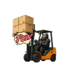 フォークリフトゴリラ1（個別スタンプ：10）