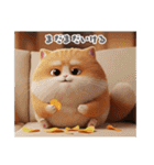 まんまる顔の猫様〜第二弾〜（個別スタンプ：14）