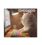 まんまる顔の猫様〜第二弾〜（個別スタンプ：37）