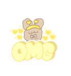PENOちゃん推し活始めました♡黄色（個別スタンプ：37）