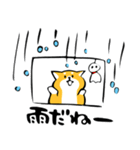 ふでしば34【雨、夏】柴犬（個別スタンプ：3）