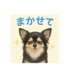 チワワと挨拶（個別スタンプ：12）
