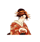 高田太夫と休日の花魁たち（個別スタンプ：6）
