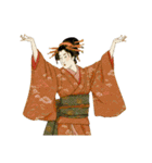 高田太夫と休日の花魁たち（個別スタンプ：14）
