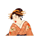 高田太夫と休日の花魁たち（個別スタンプ：15）