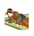 高田太夫と休日の花魁たち（個別スタンプ：17）