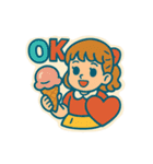 レトロポップな毎日スタンプ（個別スタンプ：40）