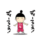 おだんごバスケ娘。（個別スタンプ：2）