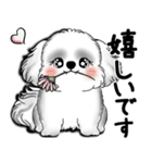 New B＆W シーズー犬  「いつも使う言葉」（個別スタンプ：33）