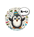 日常使えるカラフル動物のリアクション集（個別スタンプ：3）